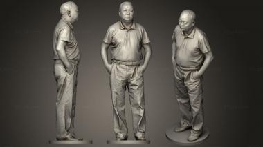 Figurines of people Man standing 3d model